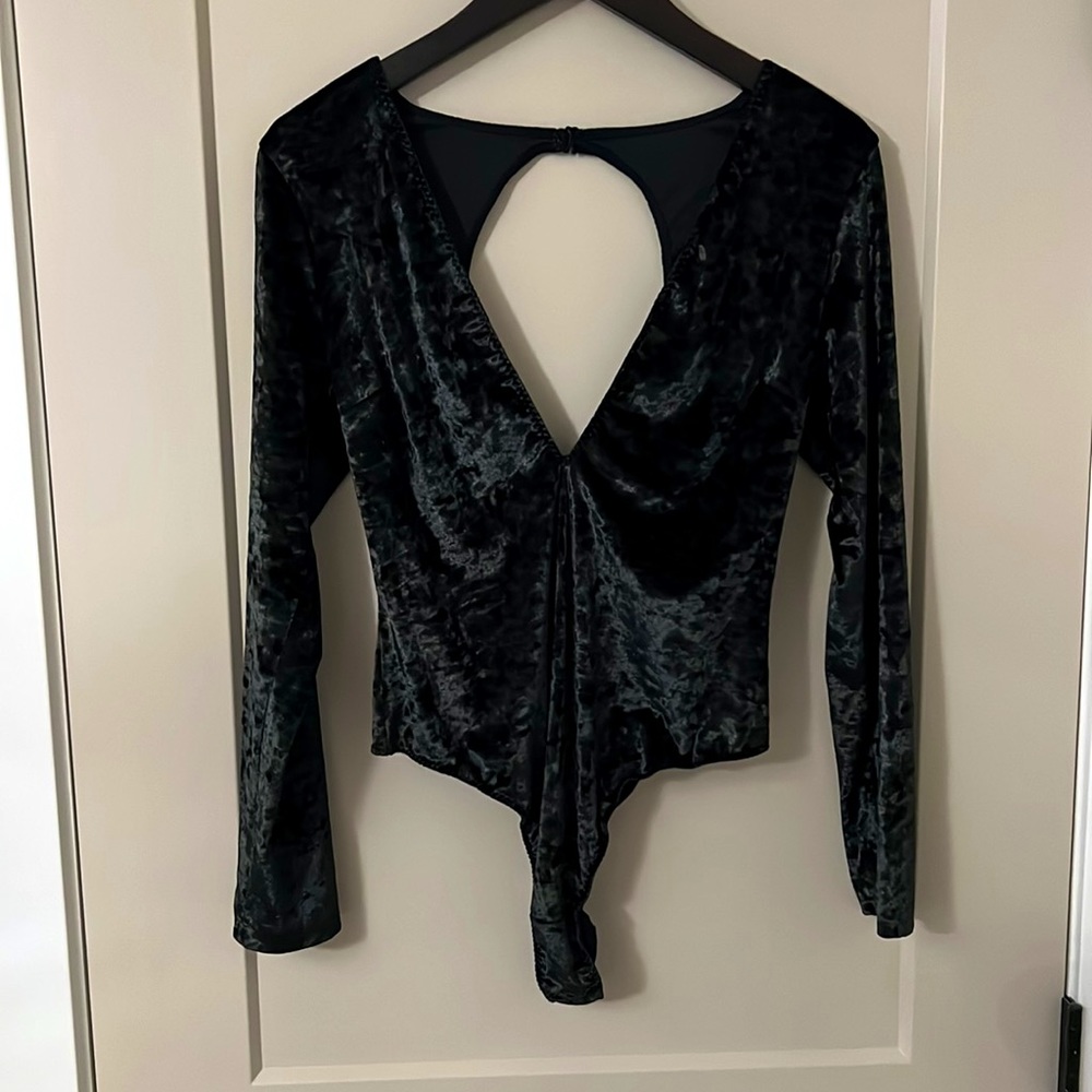 Victorias Secret Velvet Long Sleeve Teddy